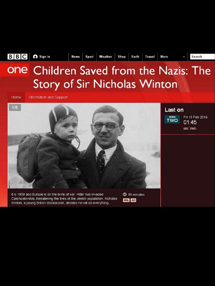 从纳粹手中救出的孩子们 Children Saved from the Nazis: The Story of Sir Nicholas Winton[HDTV720p内嵌中英字幕][2016][纪录片/传记/历史/战争][英国]